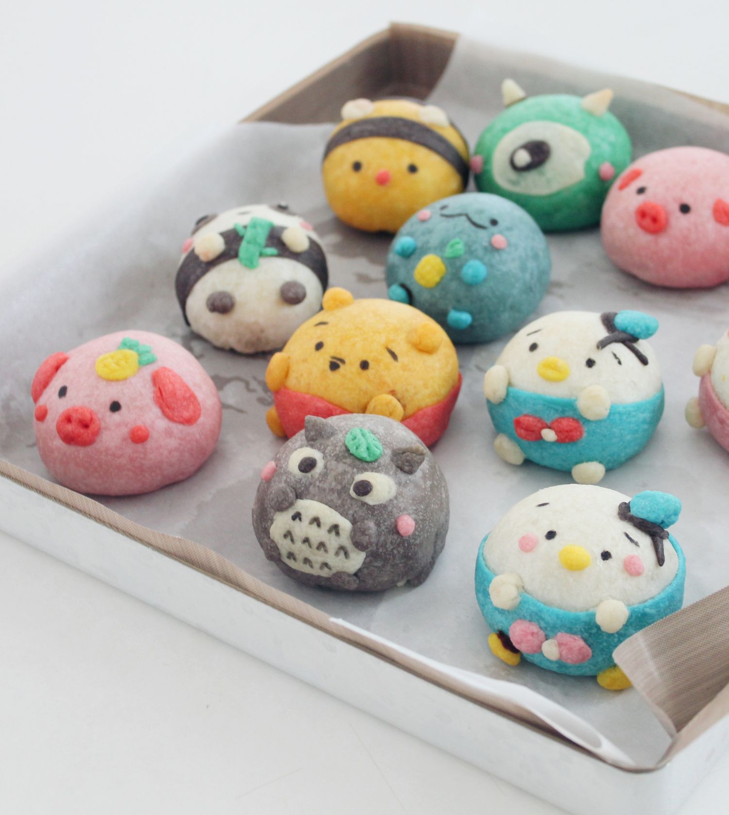 Cartoon egg yolk pastry by Kexin